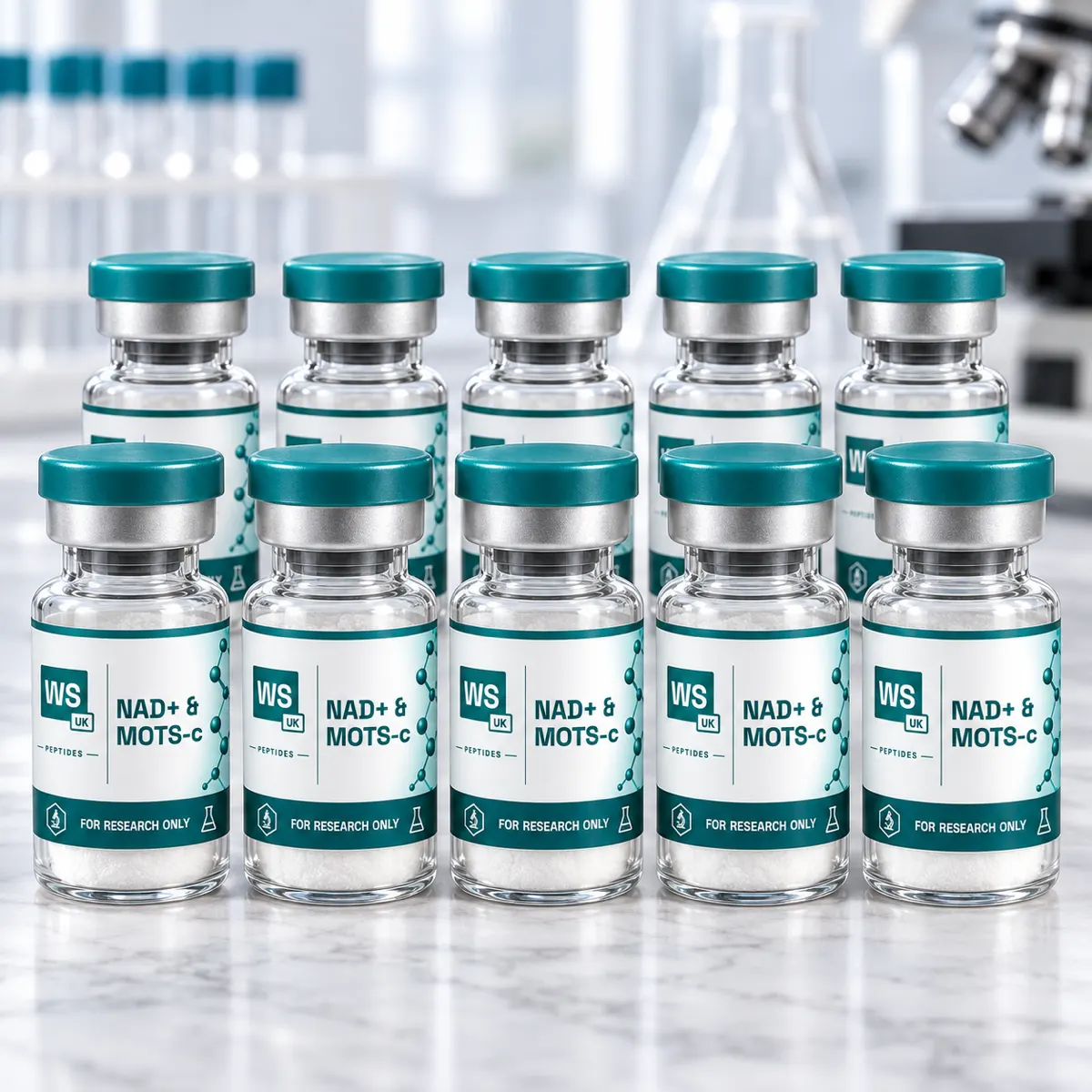 10 Vials of Nad + and Mots-c